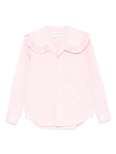 Comme Des Garçons Girl frill wide-collared shirt Pink 1NOB008051