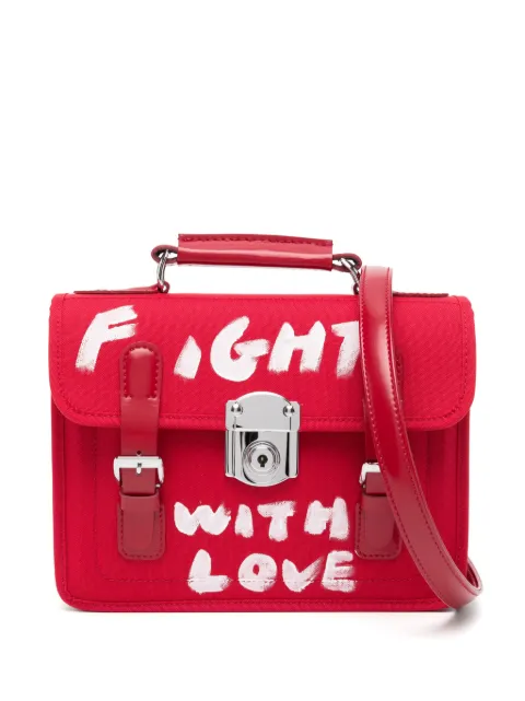 Comme Des Garçons Girl graphic-print crossbody bag Red 1NOK201051