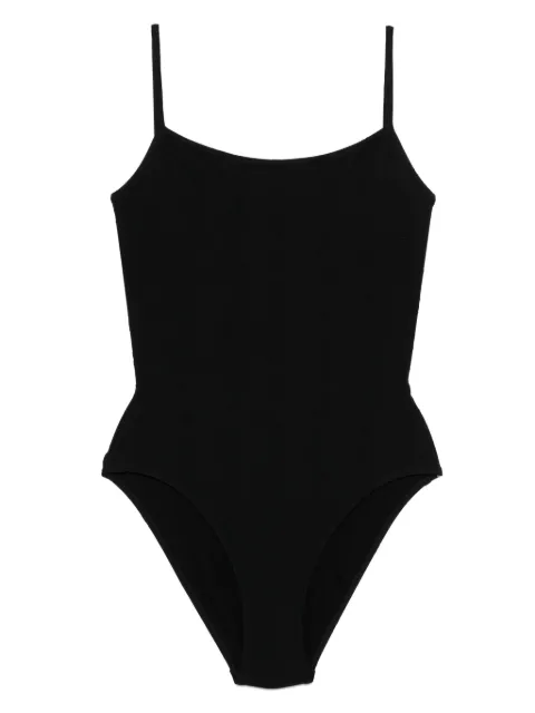 CHANEL Pre-Owned 1997 logo swimsuit Black 97PP07791V0539894305