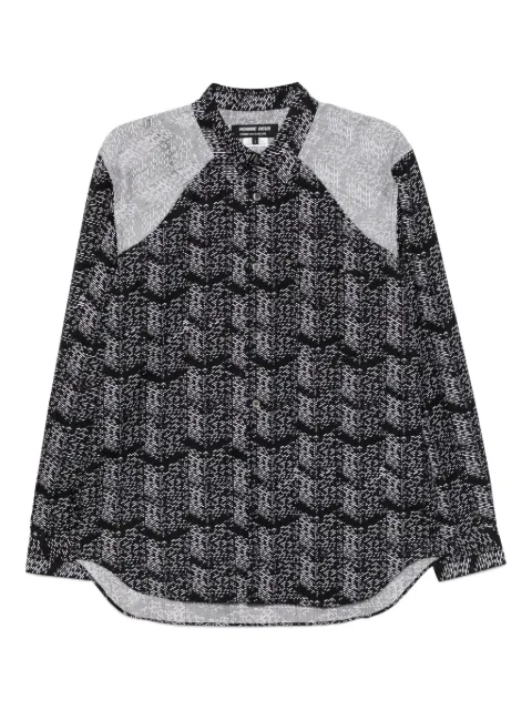 Comme des Garçons Homme Deux striped shirt Black DOB033051