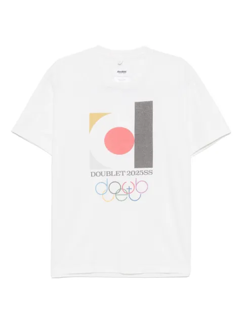 Doublet Doublet 2025Ss logo t-shirt White 25SS46CS383