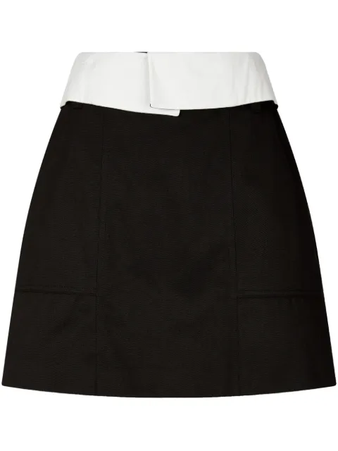 TOMBOY contrast-edge mini skirt Black 9105132556