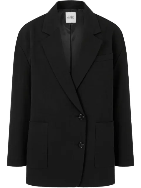 TOMBOY cotton-blend blazer Black 9105112173