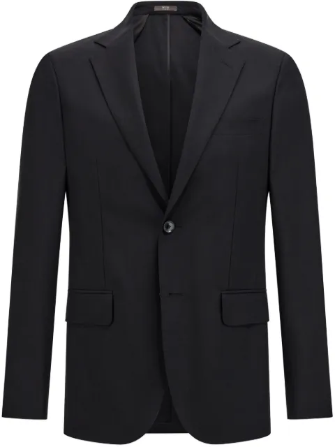 Boggi Milano virgin wool blazer Black BO24C002301
