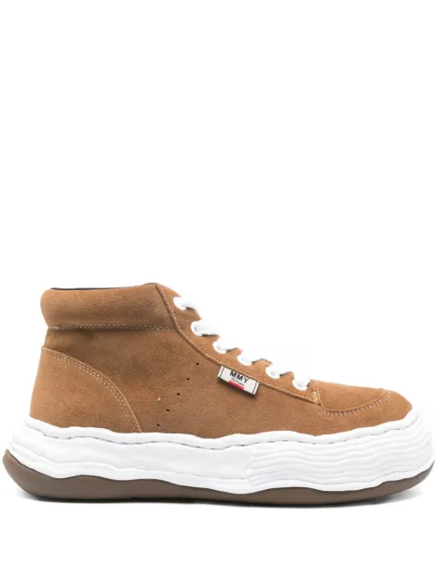 Maison MIHARA YASUHIRO Oliver suede high-top sneakers Brown A15FW701