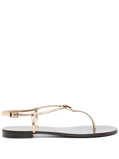 Giuseppe Zanotti Cameliee flat sandals Gold E500058001