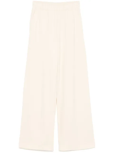 Moncler cotton wide-leg track pants Neutrals K10938H0001089A1K