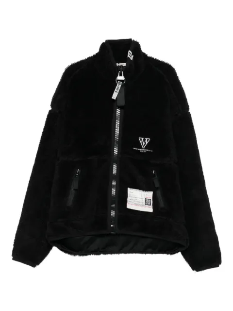 Maison MIHARA YASUHIRO fleece bomber jacket Black A15BL601