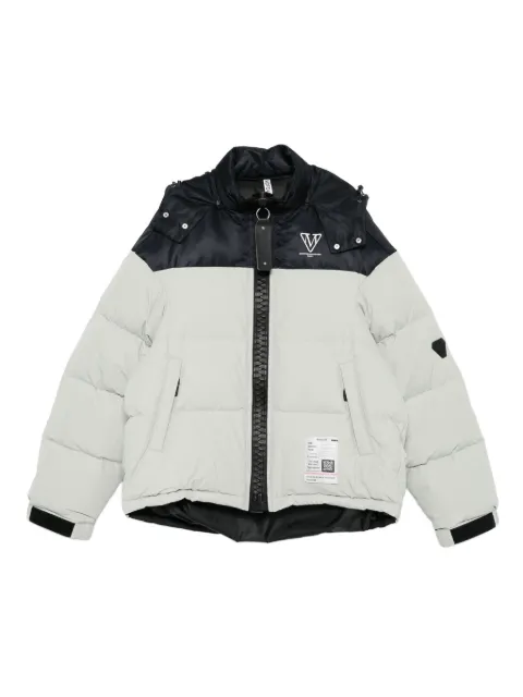 Maison MIHARA YASUHIRO colour-blocked padded coat Grey J15BL141