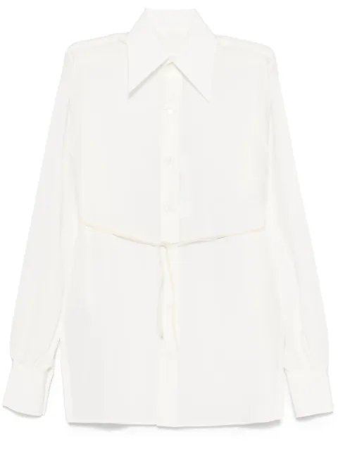 MM6 Maison Margiela silk shirt Neutrals S62DT0037M35441