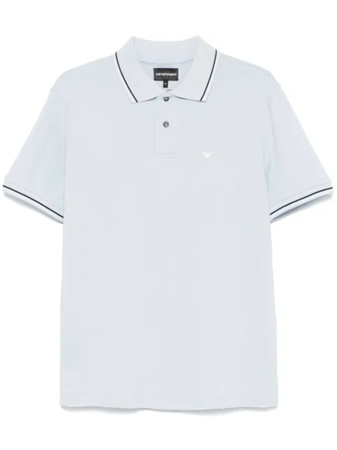 Emporio Armani logo-print polo shirt Blue 8N1FB31JPTZ0