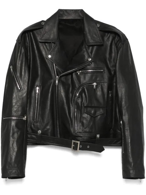 Rick Owens Jumbo Bauhaus Stooges biker jacket Black RP01E7717LTP
