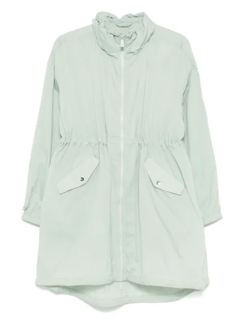 Add logo-embroidered coat Green 11AW808
