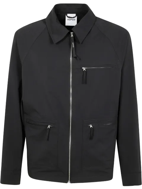 ASPESI zip-up shirt jacket Black S5II520L045