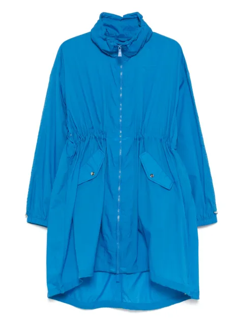 Add logo-embroidered coat Blue 11AW808
