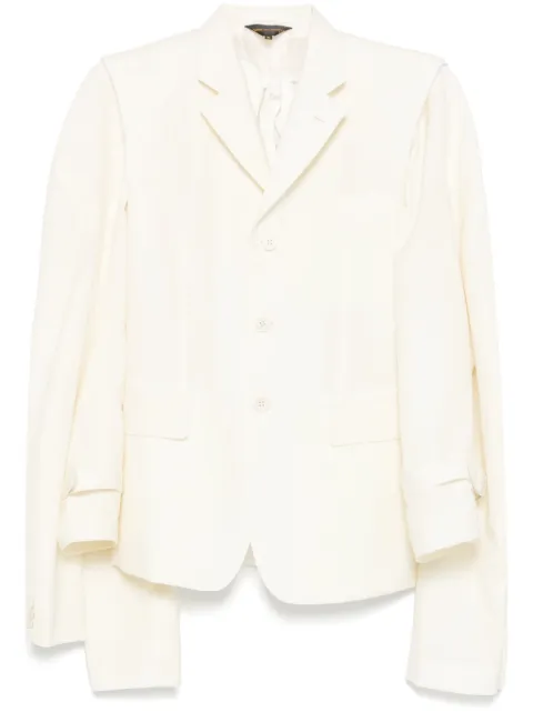 Comme Des Garçons detachable-sleeves waistcoat White GOJ040