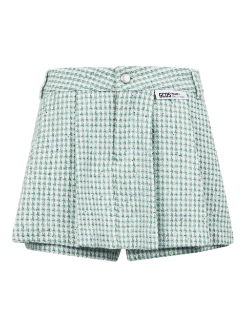 GCDS checked shorts Green B1CW3207TN4