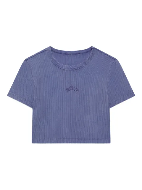 GCDS Lounge Logo cropped T-shirt Purple A2OW2318JI8