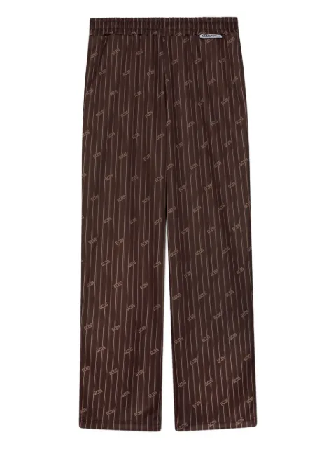 GCDS pinstriped track pants Brown B1CM3004JH4
