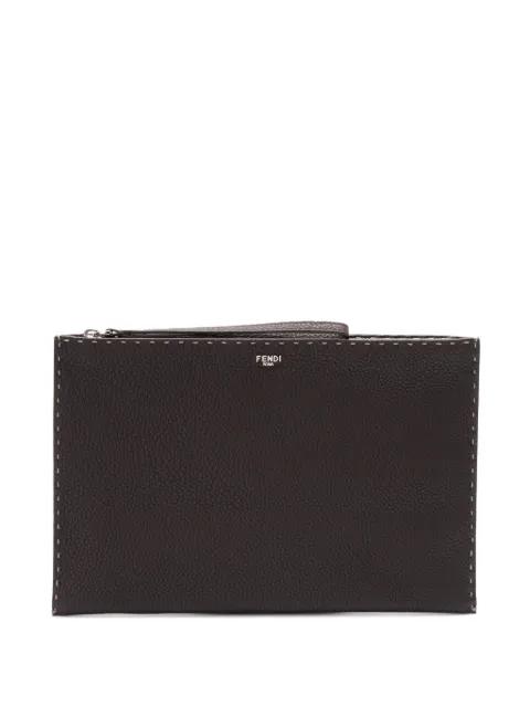 FENDI logo-print wallet Brown 7N0134AP3B