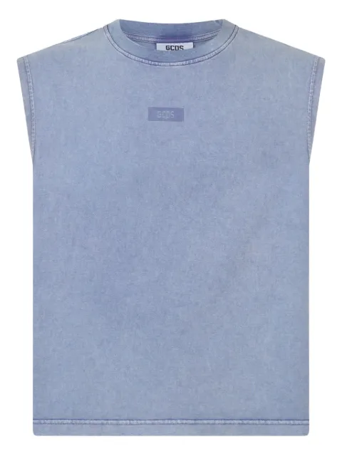 GCDS stone-washed tank top Purple B1CM2806JH5