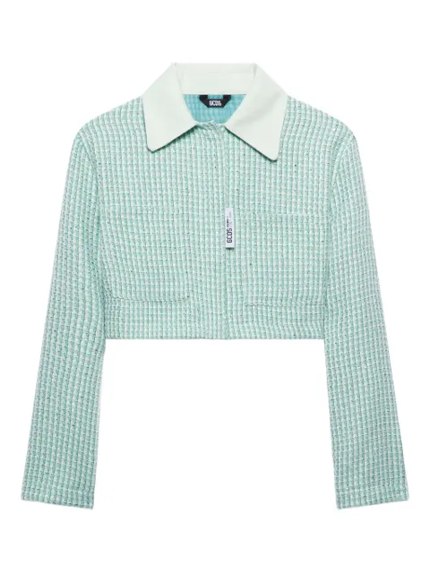 GCDS tweed jacket Green B1CW0204TN4