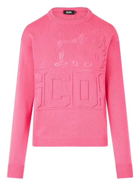 GCDS x Hello Kitty cropped jumper Pink B1HW1519KH4