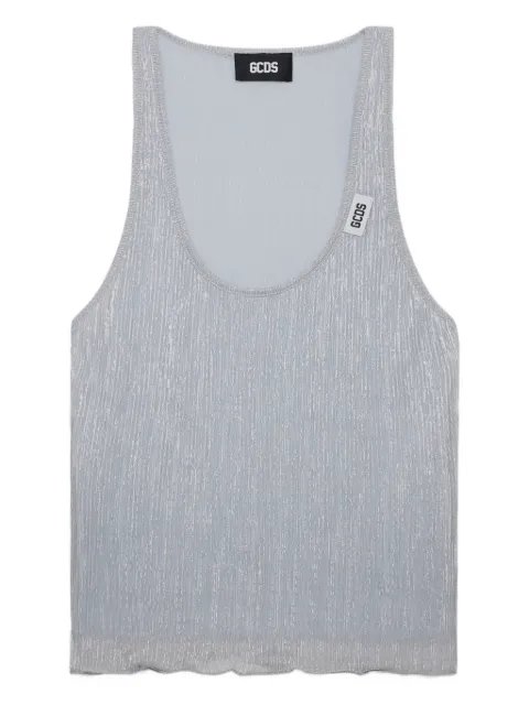 GCDS Rouches tank top Silver B1CW2803TN3