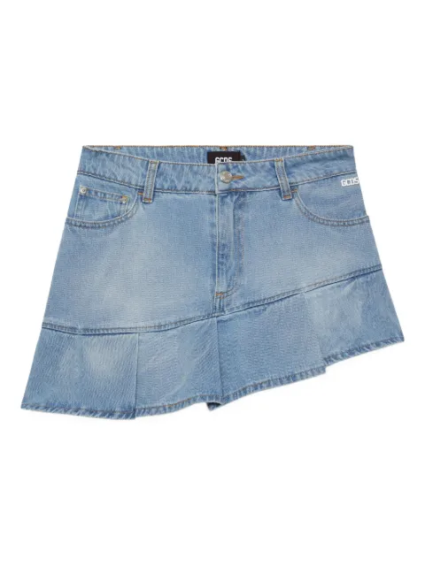 GCDS pleated miniskirt Blue A2OW3202DA0