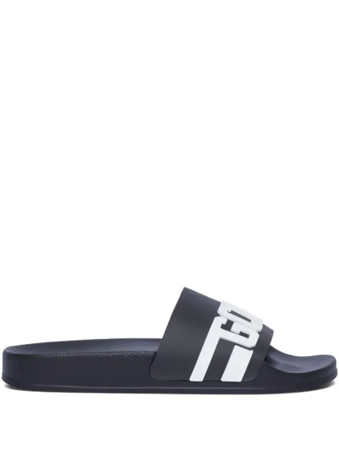 GCDS logo-embossed pool slides Black B1EU4901AG8