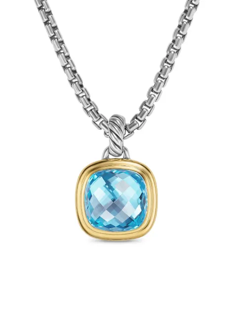 David Yurman 18kt yellow gold and sterling silver Albion topaz pendant Silver D18306S8ABT