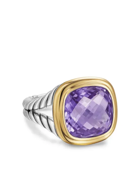 David Yurman 18kt yellow gold and sterling silver Albion amethyst ring Silver R18306S8AAM