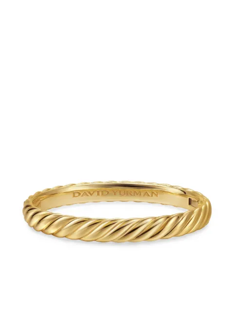 David Yurman 18K yellow gold Cable brangle bracelet Gold B1859388