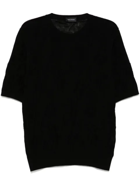 Tagliatore knitted T-shirt Black PWE250225E1922111