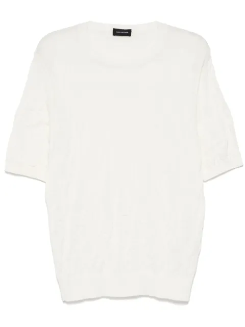 Tagliatore knitted T-shirt Neutrals PWE250225E1921