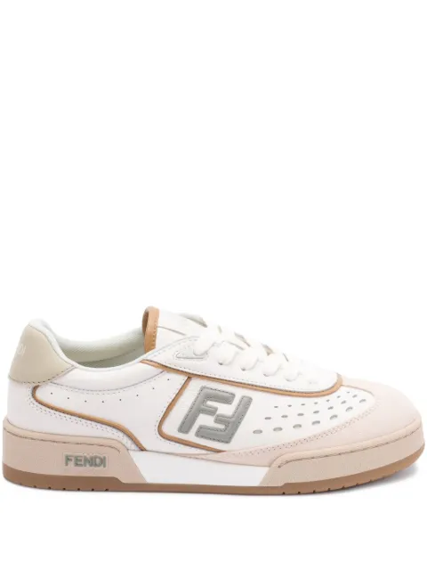 FENDI Multicolor leather Fendi Match sneakers White 8E8670ASB2