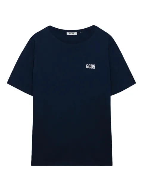 GCDS logo-print T-shirt Blue A2OM2302JE7