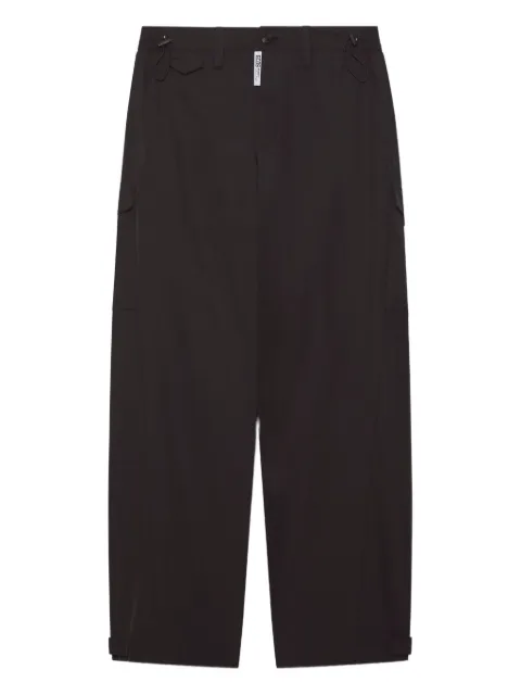 GCDS poplin trousers Black B1CM2906TM2