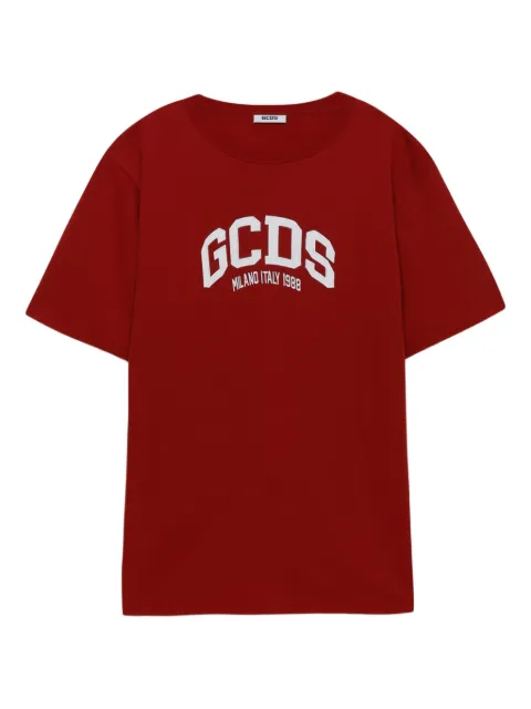 GCDS logo-print T-shirt Red A2OM2304JB9