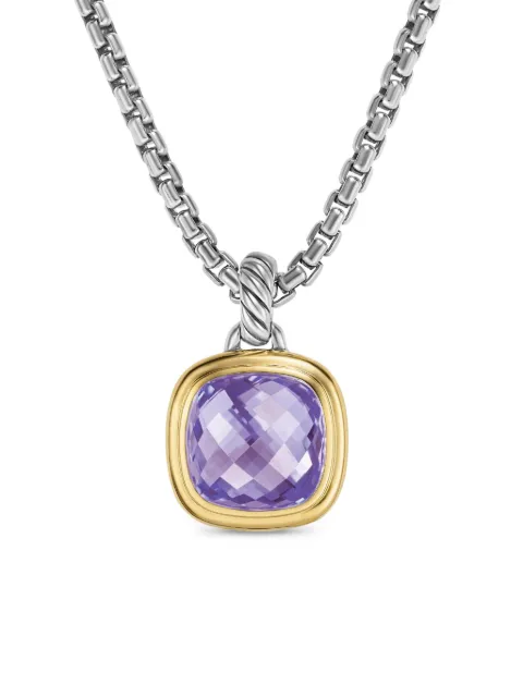 David Yurman 18kt yellow gold and sterling silver Albion amethyst necklace Silver D18306S8AAM