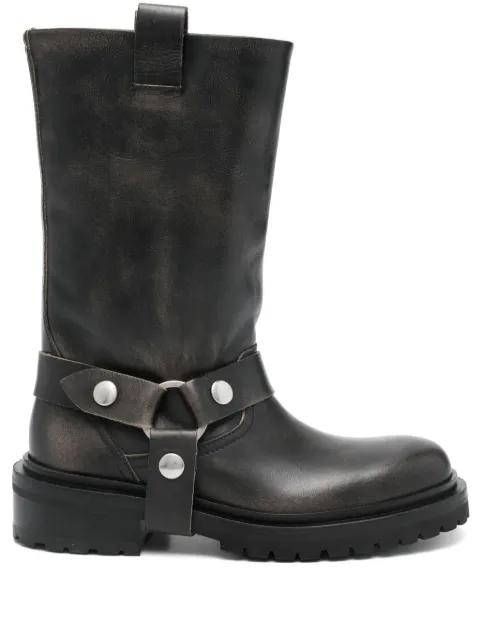 Golden Goose leather biker boots Black GWF00870F006977