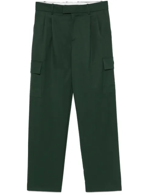 Drôle De Monsieur Le Pantalon Cargo Laine trousers Green GBP148PL127