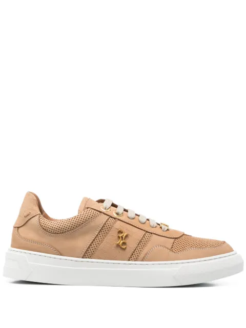 Billionaire perforated sneakers Brown BAESMSC3988BLE017N