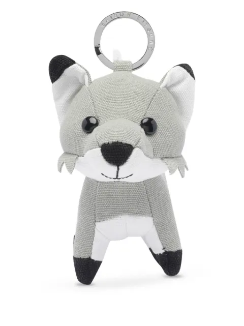 Maison Kitsuné Fox-charm keyring Grey OW06906WW0107