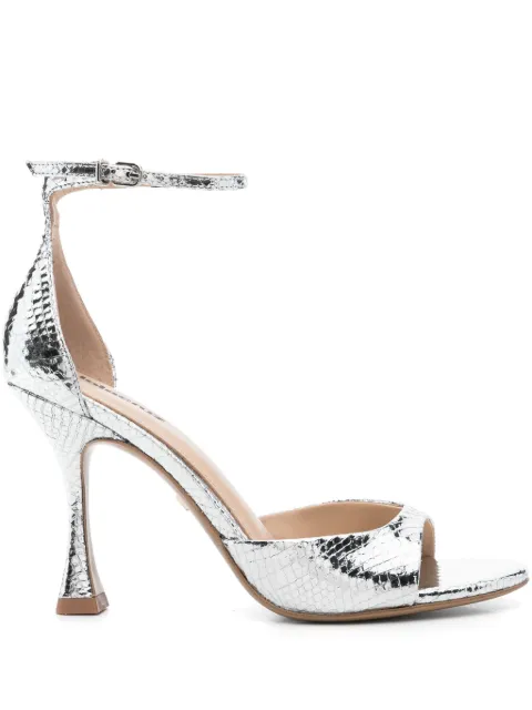 Lola Cruz 100m Kumala sandals Silver 230Z51BK
