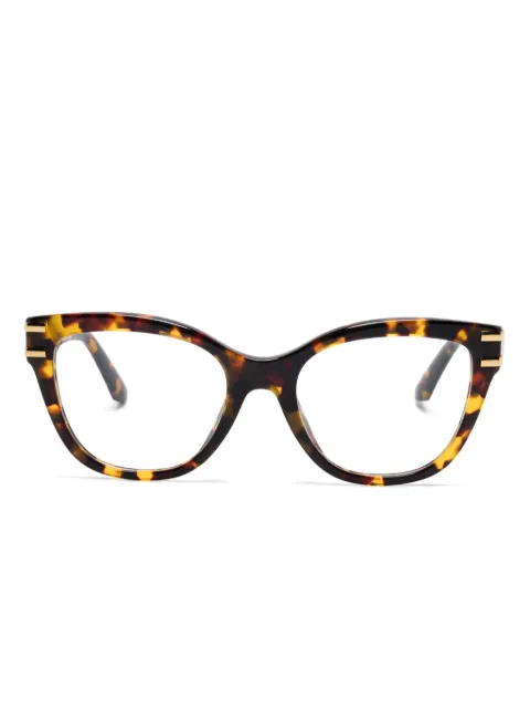 Dolce & Gabbana Eyewear tortoiseshell-effect glasses Brown DG3418