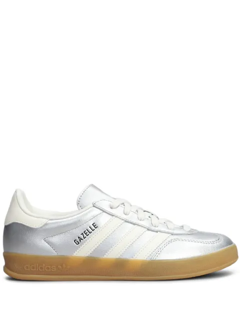 adidas Gazelle Indoor leather sneakers Silver JR1206