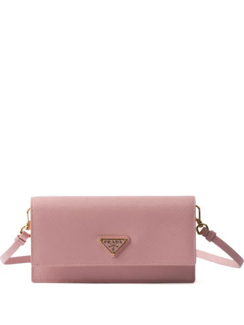 Prada triangle-logo mini-bag Pink 1NF0592DB3