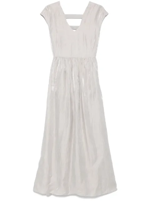 Emporio Armani V-neck maxi dress Grey EW001744TE14311