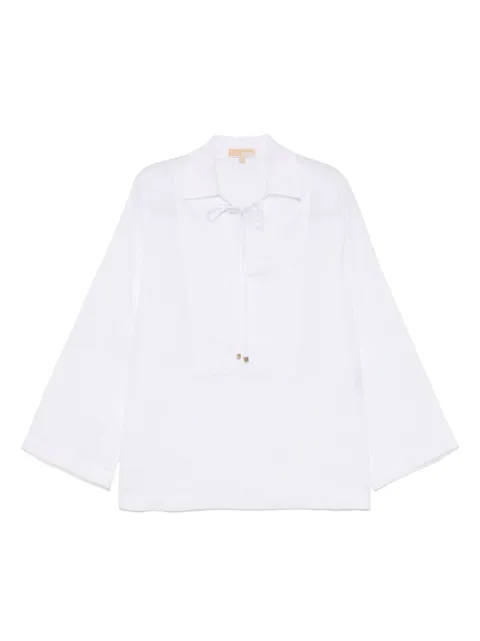 Michael Michael Kors collared tunic top White MS540SPH7A